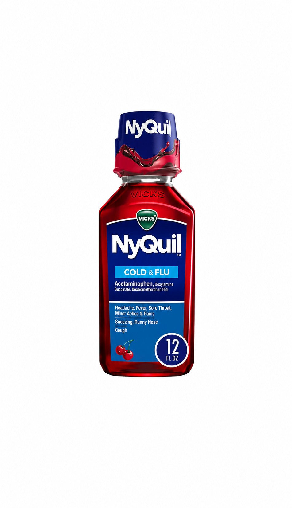Vicks Nyquil Cold & Flu Cherry Lqd